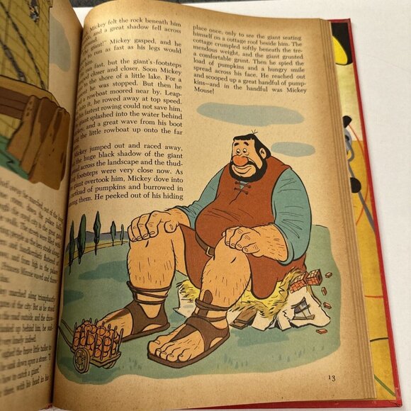 Vintage 1953 Walt Disney Mickey Mouse Birthday Book Golden C37 - Picture 6 of 9